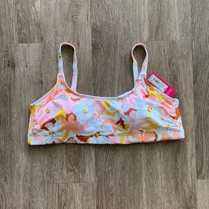 NWT Xhilaration Floral Bikini Top Size 16W